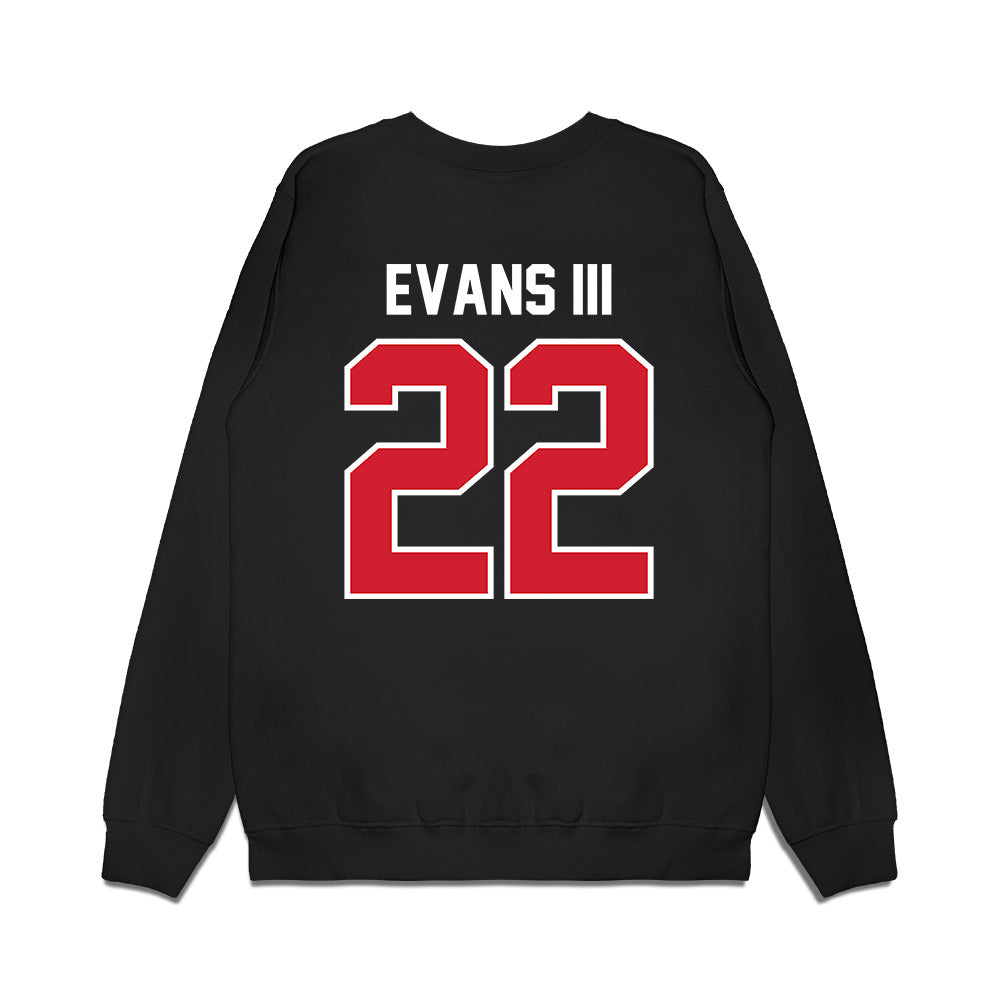 Nebraska - NCAA Football : Victor Evans III - Vintage Helmet Premium Crewneck Sweatshirt-1
