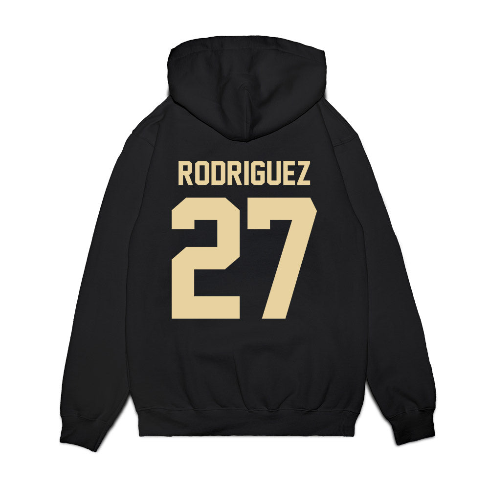 Boston College - NCAA Football : Jordan Rodriguez - Vintage Helmet Premium Hooded Sweatshirt-1