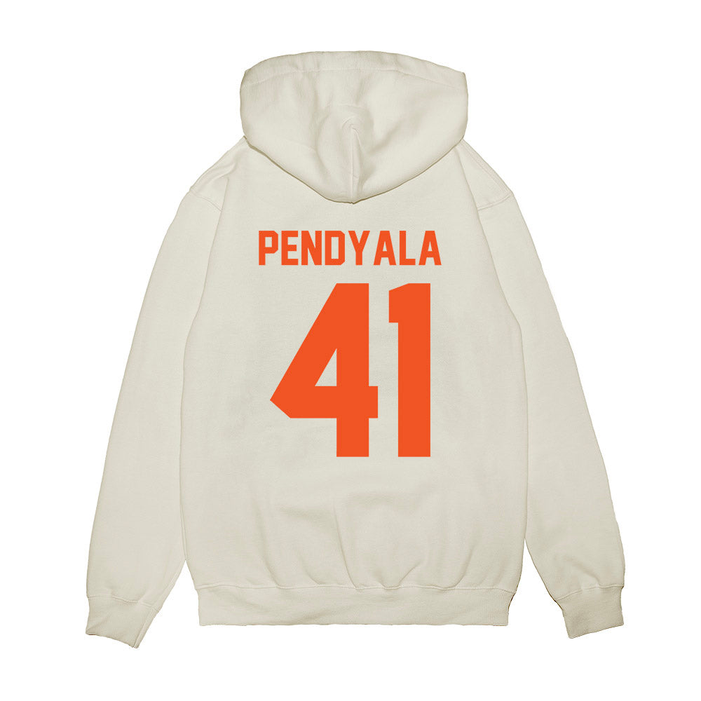 Oklahoma State - NCAA Football : Gabe Pendyala - Vintage Helmet Premium Hooded Sweatshirt-1