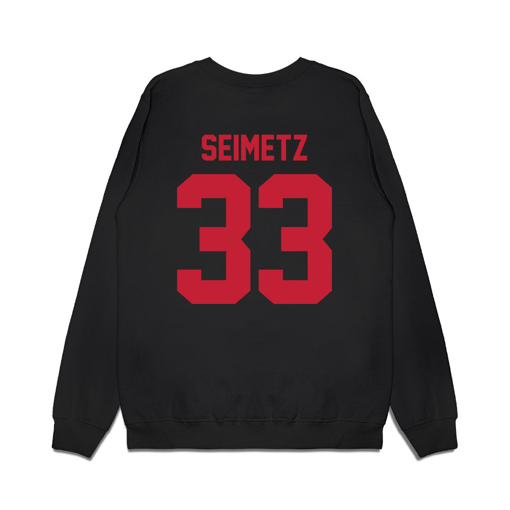 Ohio State - NCAA Football : Ryan Seimetz - Vintage Helmet Premium Crewneck Sweatshirt-1