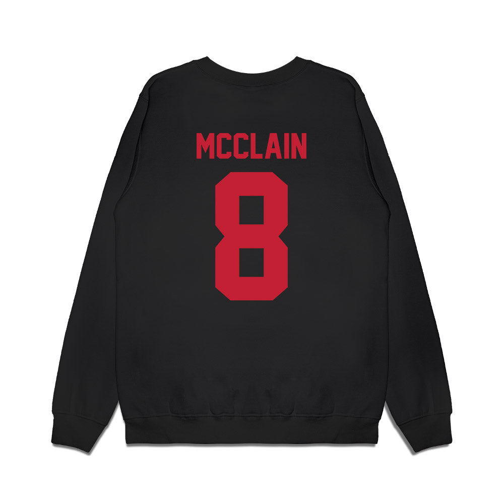 Ohio State - NCAA Football : Jaylen McClain - Vintage Helmet Premium Crewneck Sweatshirt-1