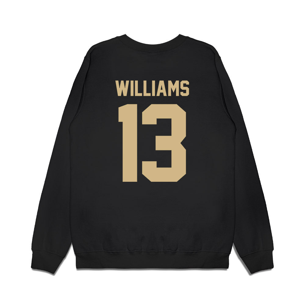 Wake Forest - NCAA Football : Ashaad Williams - Vintage Helmet Premium Crewneck Sweatshirt-1