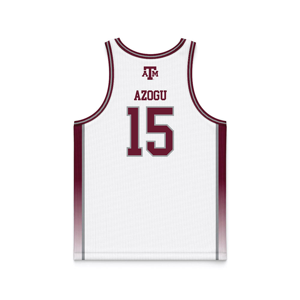 Texas A&M - NCAA Women's Basketball : Ibifaa Azogu - White Basketball Jersey-1