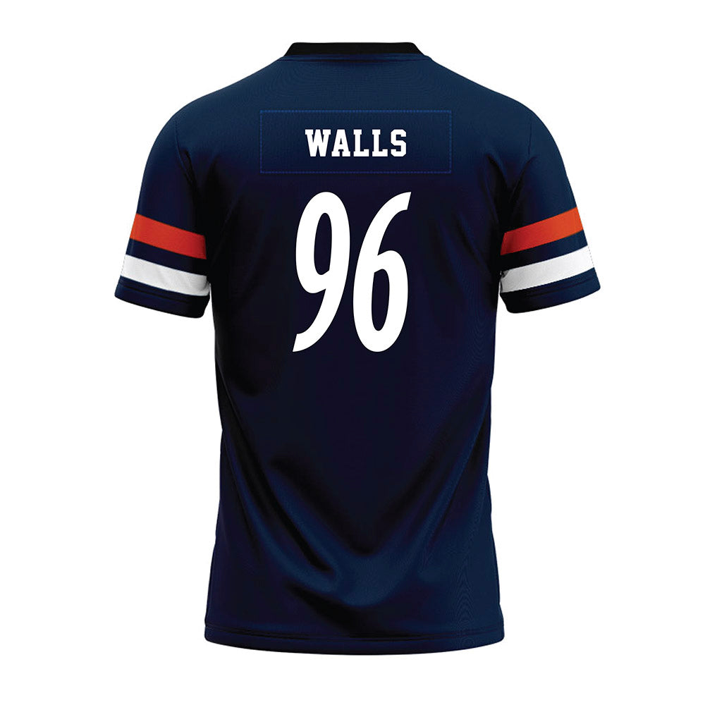 UTSA - NCAA Football : Corey Walls - Navy Premium Football Jersey-1