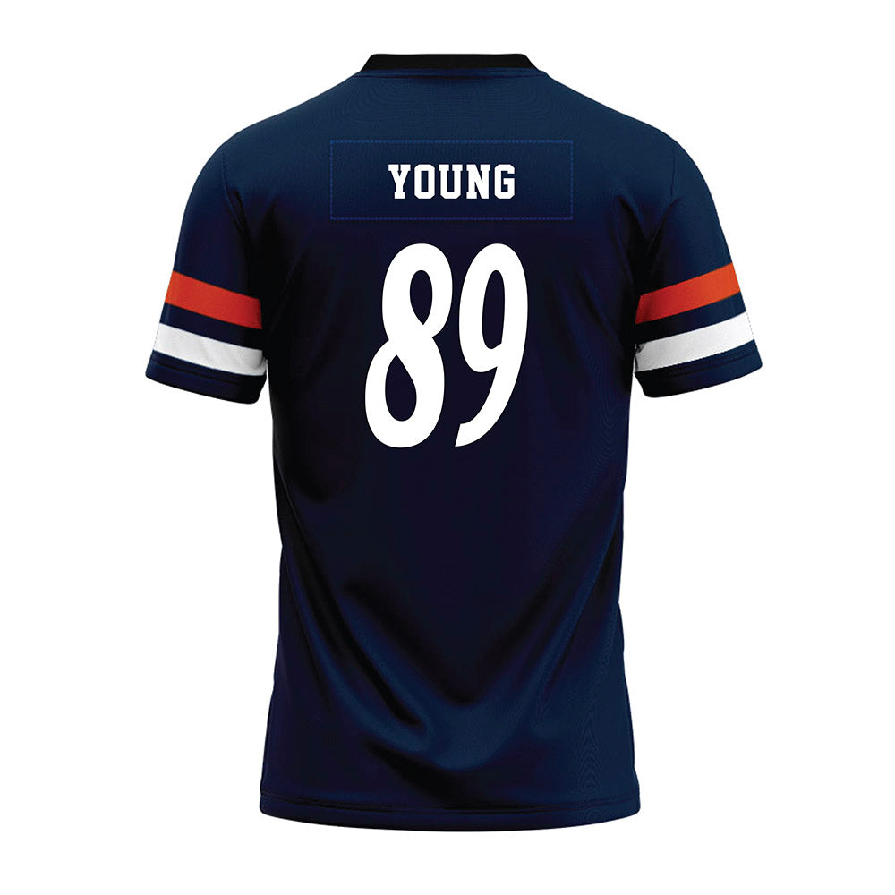 UTSA - NCAA Football : Brandon Young - Navy Premium Football Jersey-1