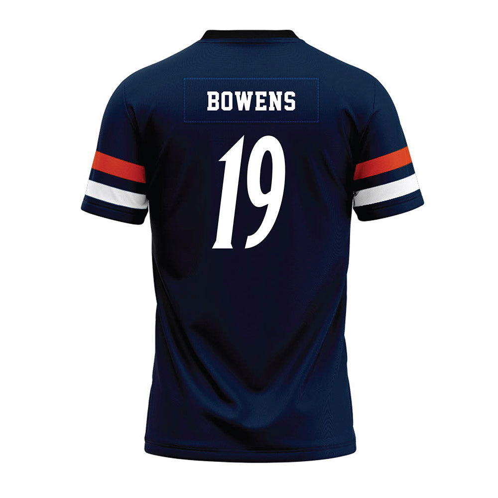 UTSA - NCAA Football : Johnny Bowens - Navy Premium Football Jersey-1