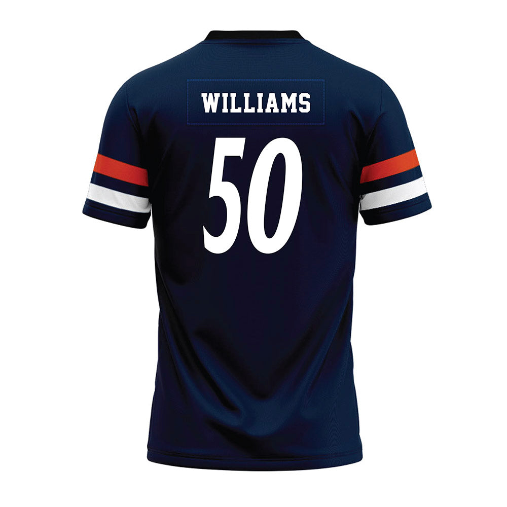 UTSA - NCAA Football : Payton Williams - Navy Premium Football Jersey-1