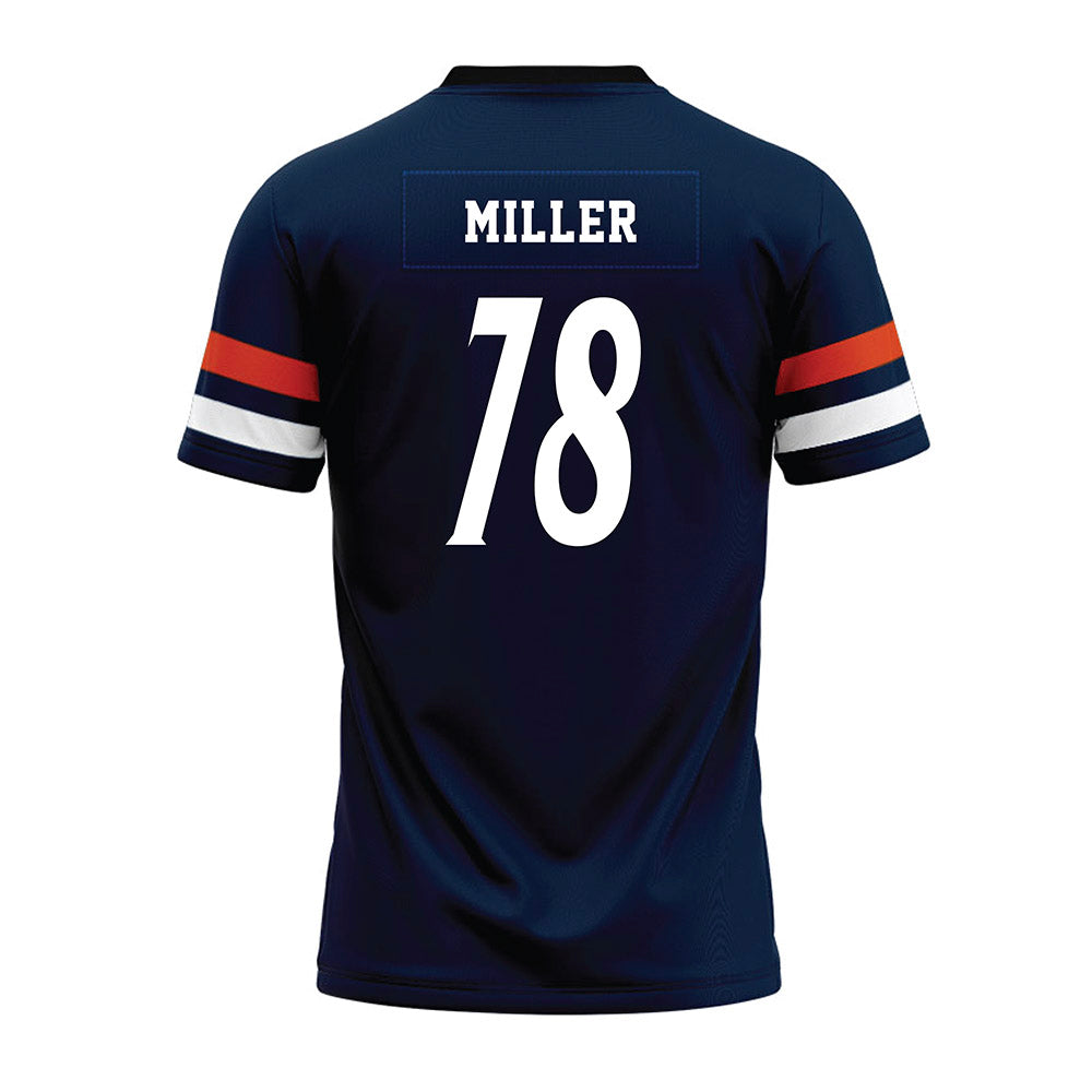 UTSA - NCAA Football : Jonah Miller - Navy Premium Football Jersey-1