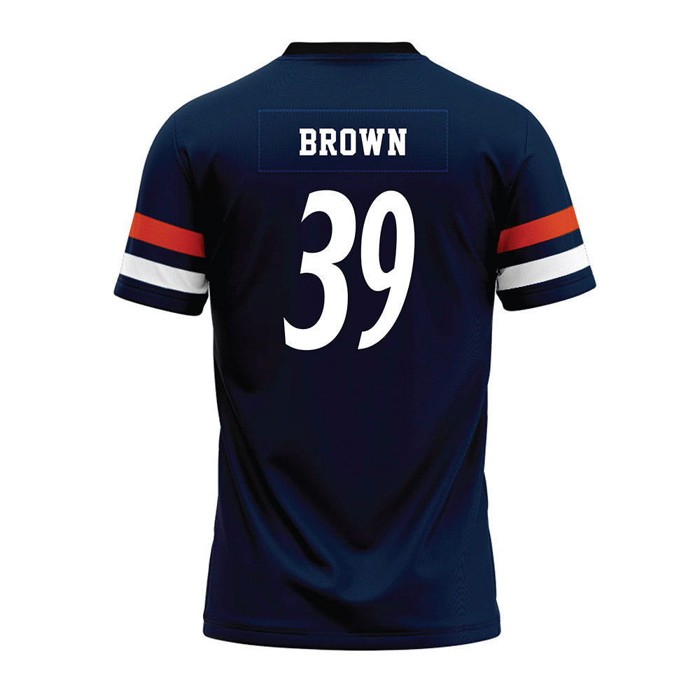 UTSA - NCAA Football : Lawrence Brown - Navy Premium Football Jersey-1
