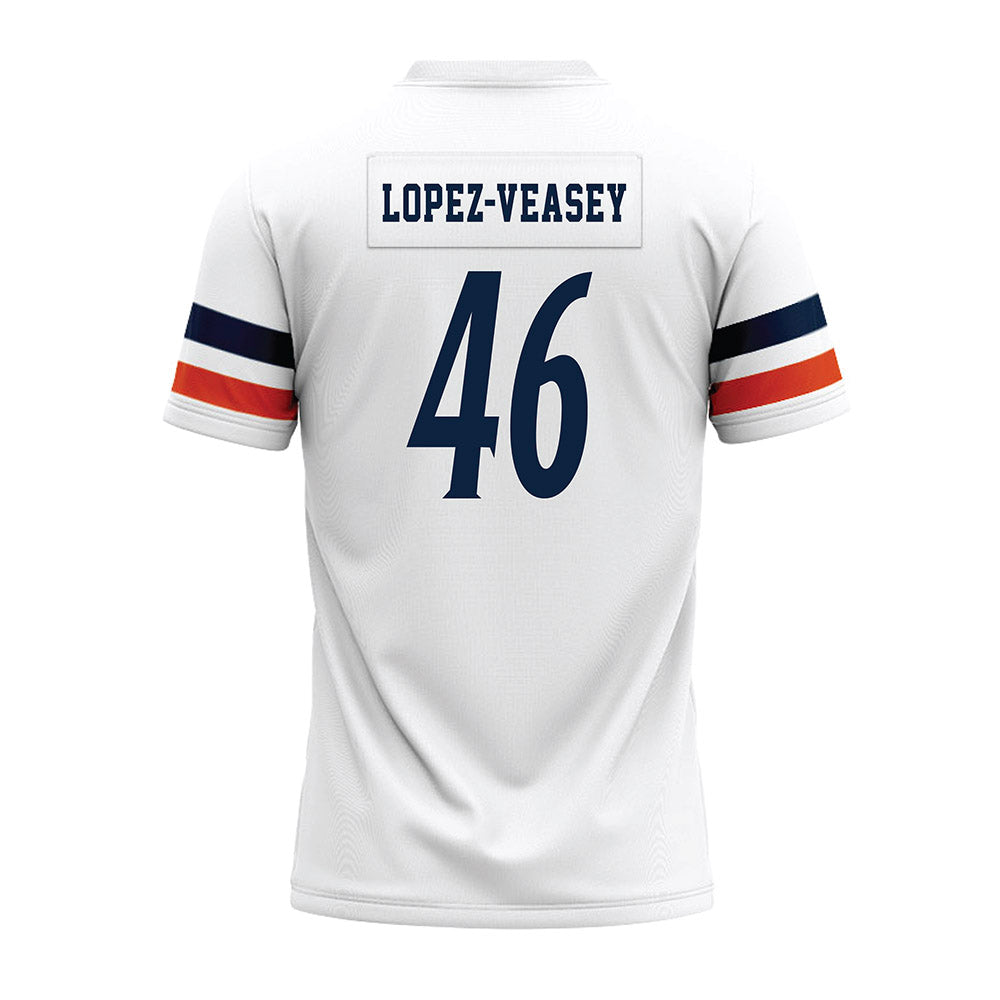 UTSA - NCAA Football : Jacob Lopez-Veasey - White Premium Football Jersey-1