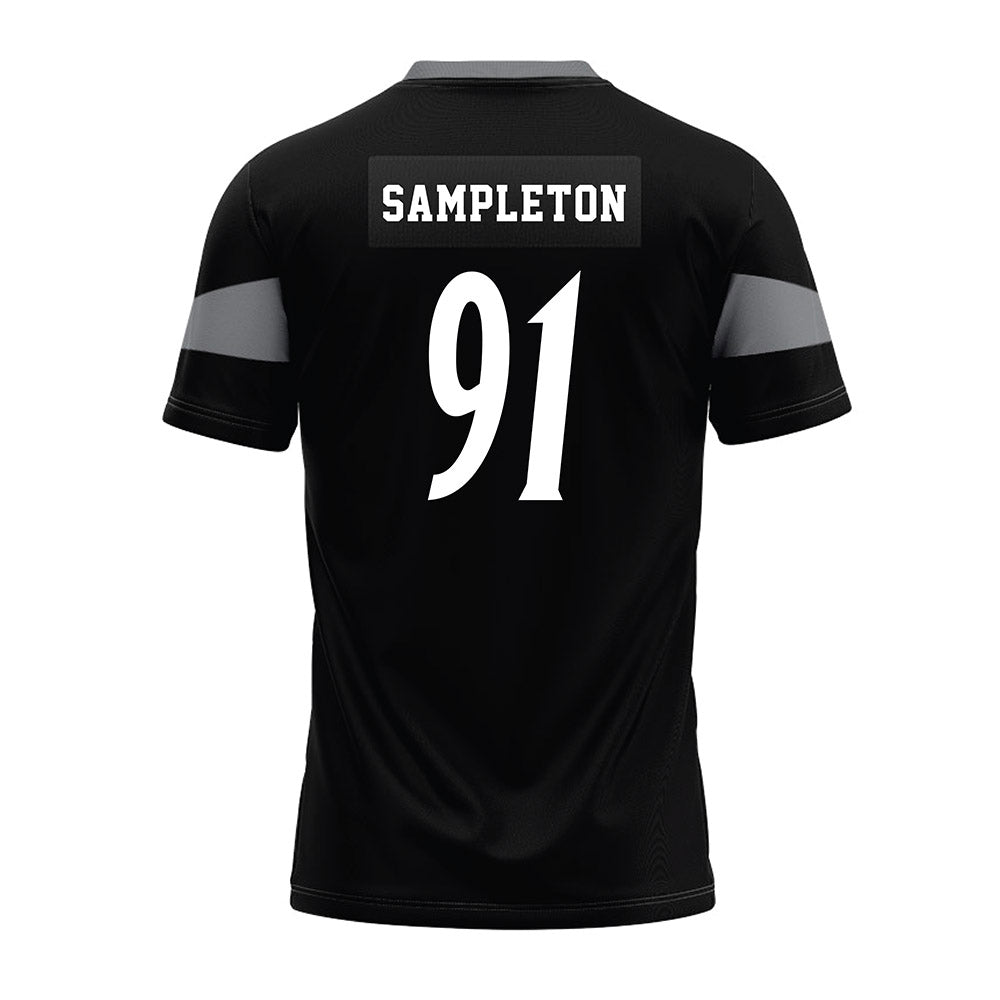 UTSA - NCAA Football : Jusiah Sampleton - Black Premium Football Jersey-1