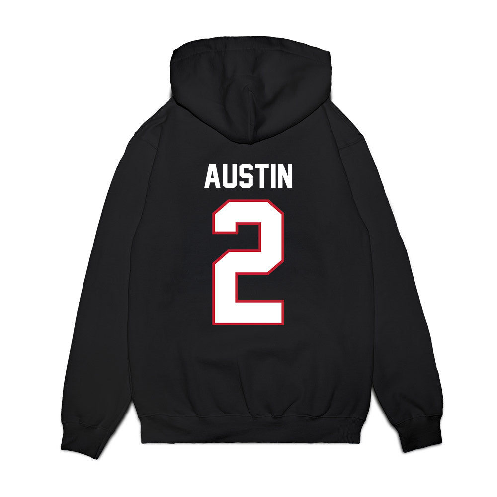Arizona - NCAA Football : Daylen Austin - Vintage Helmet Premium Hooded Sweatshirt-1