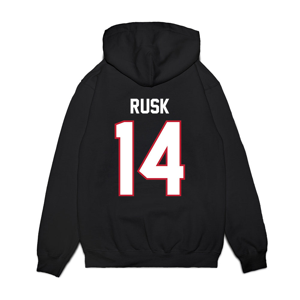 Arizona - NCAA Football : Cole Rusk - Vintage Helmet Premium Hooded Sweatshirt-1