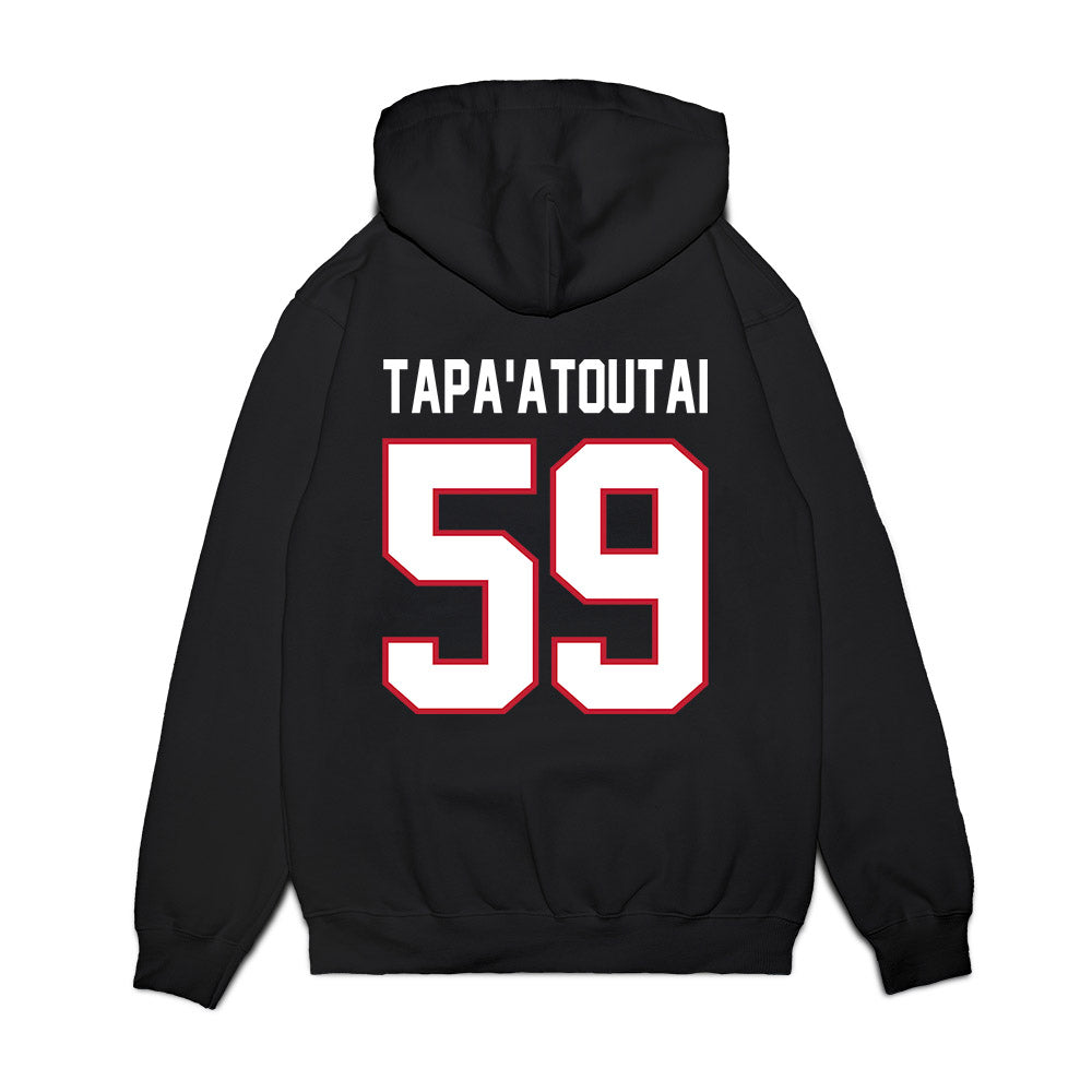 Arizona - NCAA Football : Rhino Tapa'atoutai - Vintage Helmet Premium Hooded Sweatshirt-1