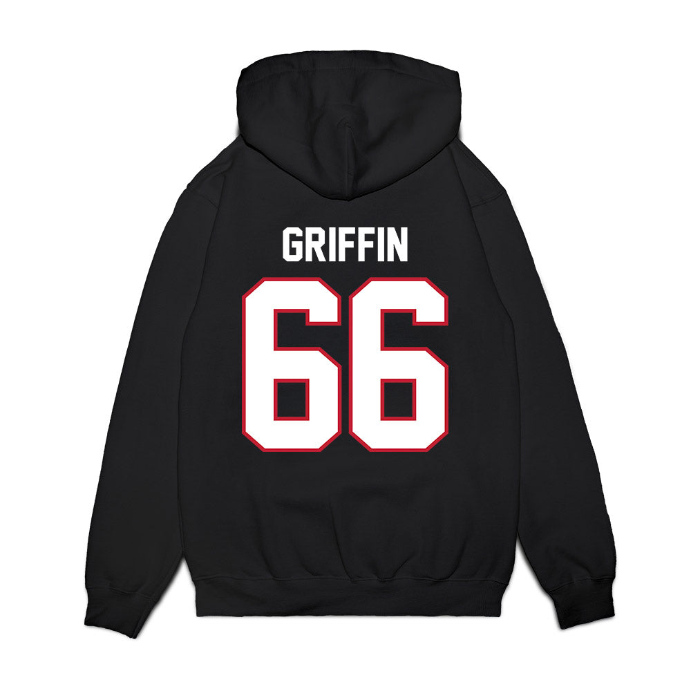 Arizona - NCAA Football : Jaxon Griffin - Vintage Helmet Premium Hooded Sweatshirt-1