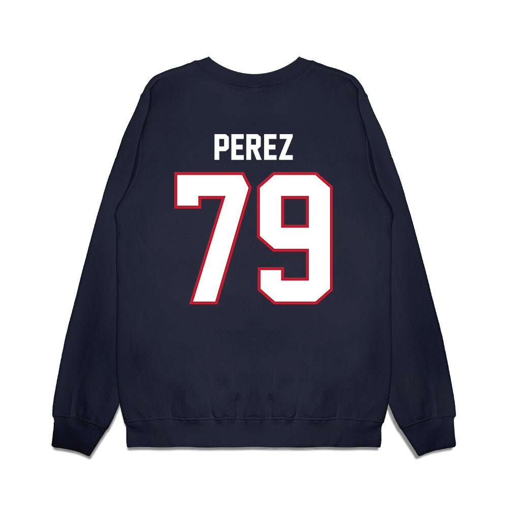 Arizona - NCAA Football : Isaac Perez - Vintage Helmet Premium Crewneck Sweatshirt-1