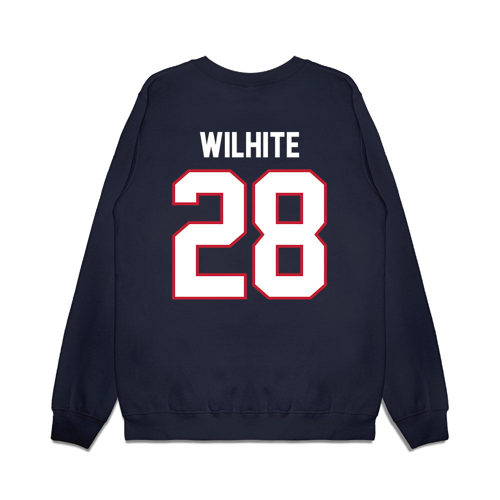 Arizona - NCAA Football : Anthony Wilhite - Vintage Helmet Premium Crewneck Sweatshirt-1