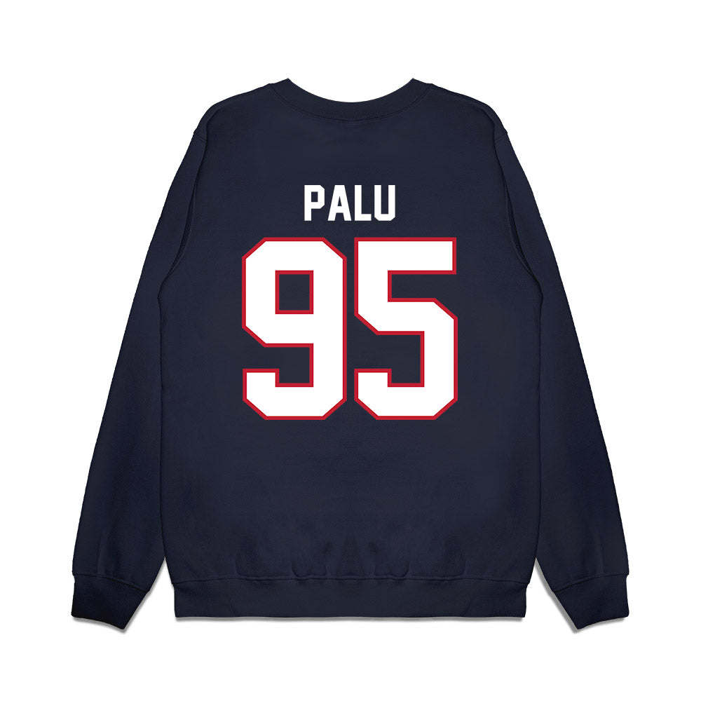 Arizona - NCAA Football : Leroy Palu - Vintage Helmet Premium Crewneck Sweatshirt-1