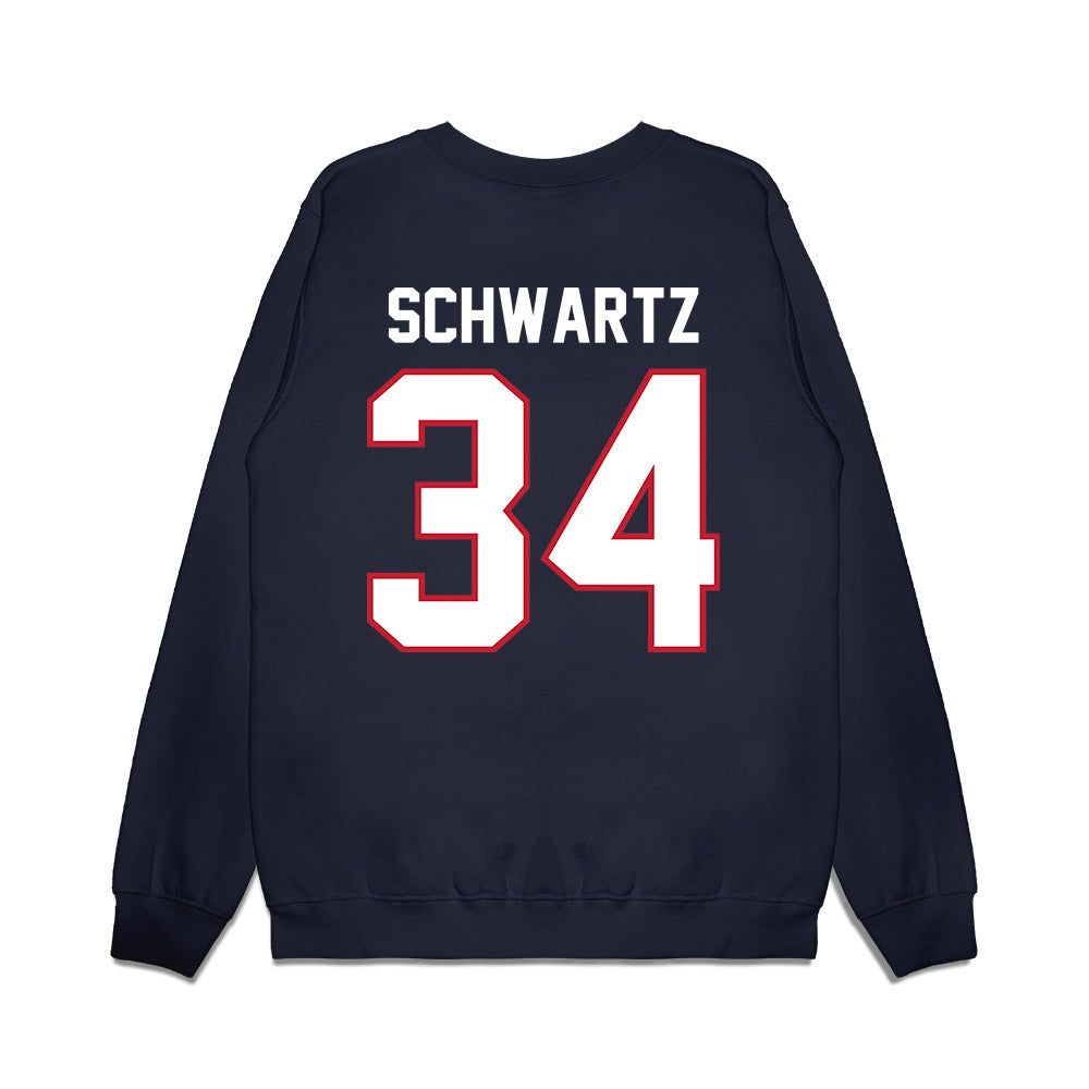 Arizona - NCAA Football : Carter Schwartz - Vintage Helmet Premium Crewneck Sweatshirt-1
