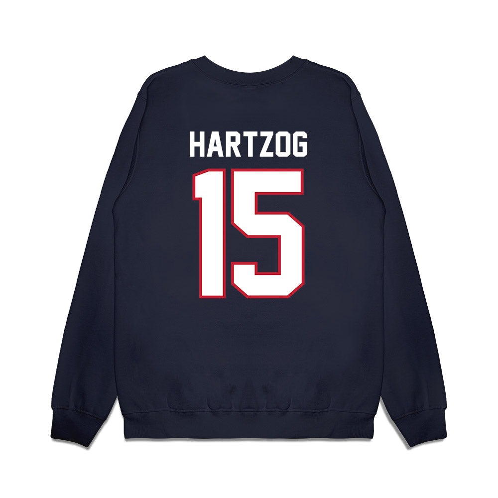Arizona - NCAA Football : Malcolm Hartzog - Vintage Helmet Premium Crewneck Sweatshirt-1