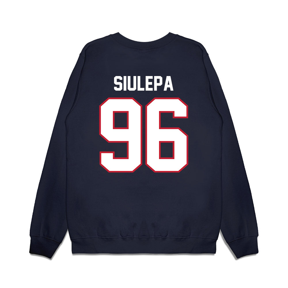 Arizona - NCAA Football : Zac Siulepa - Vintage Helmet Premium Crewneck Sweatshirt-1