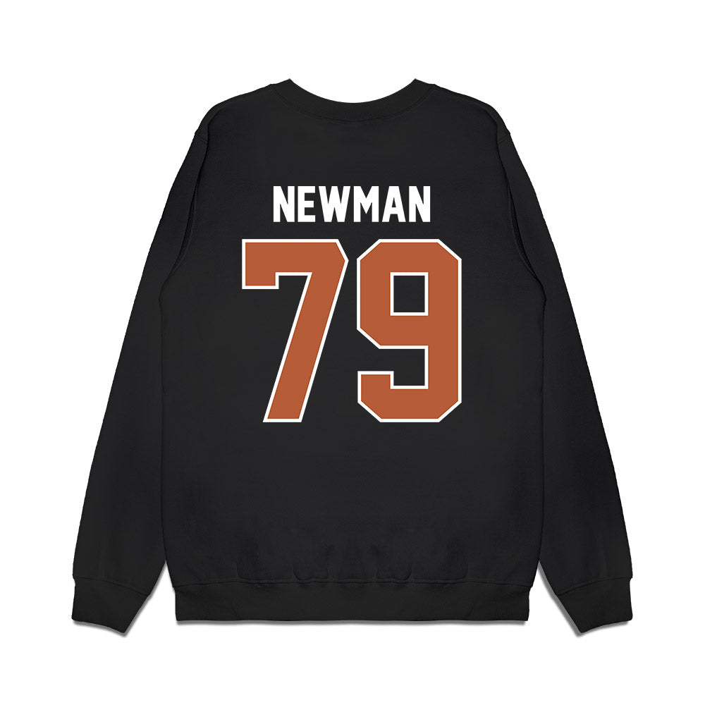 Texas - NCAA Football : Jonte Newman - Vintage Helmet Premium Crewneck Sweatshirt-1