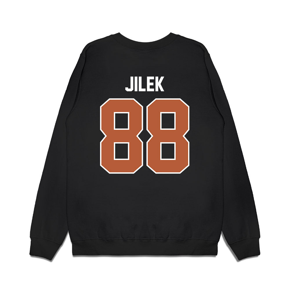 Texas - NCAA Football : Charlie Jilek - Vintage Helmet Premium Crewneck Sweatshirt-1