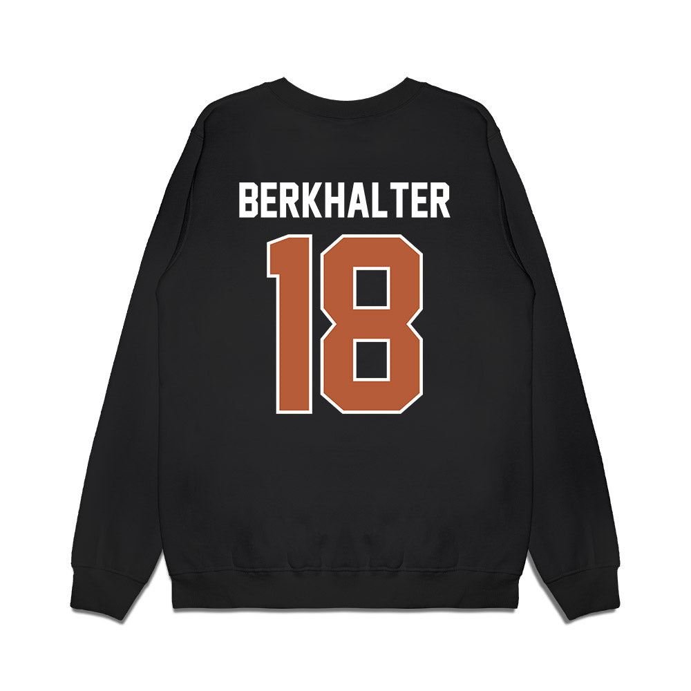 Texas - NCAA Football : Sterling Berkhalter - Vintage Helmet Premium Crewneck Sweatshirt-1