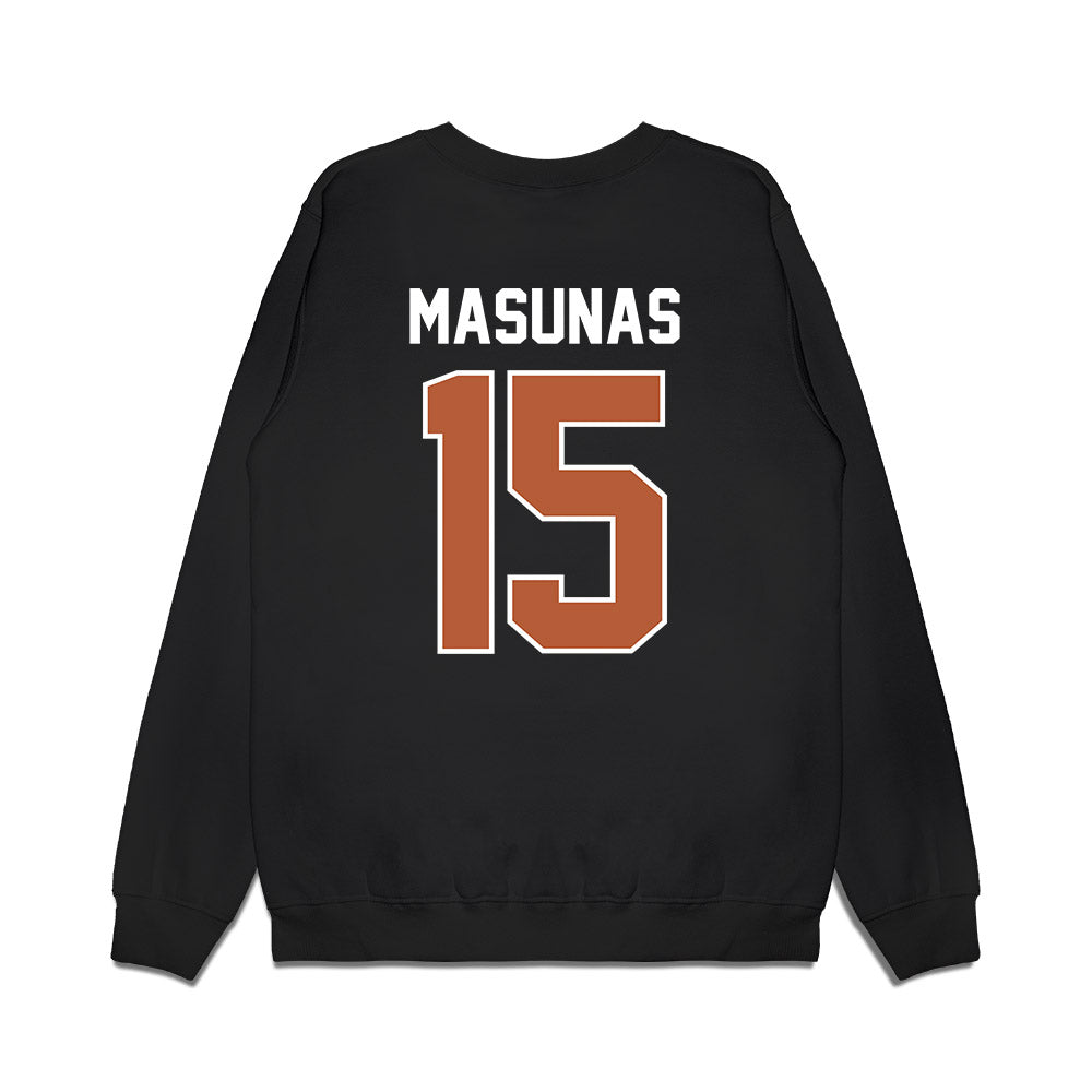 Texas - NCAA Football : Michael Masunas - Vintage Helmet Premium Crewneck Sweatshirt-1