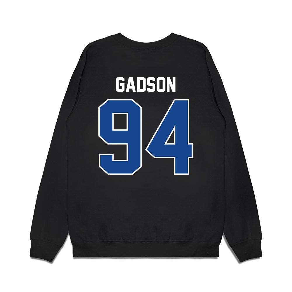 Kentucky - NCAA Football : Tavion Gadson - Vintage Helmet Premium Crewneck Sweatshirt-1