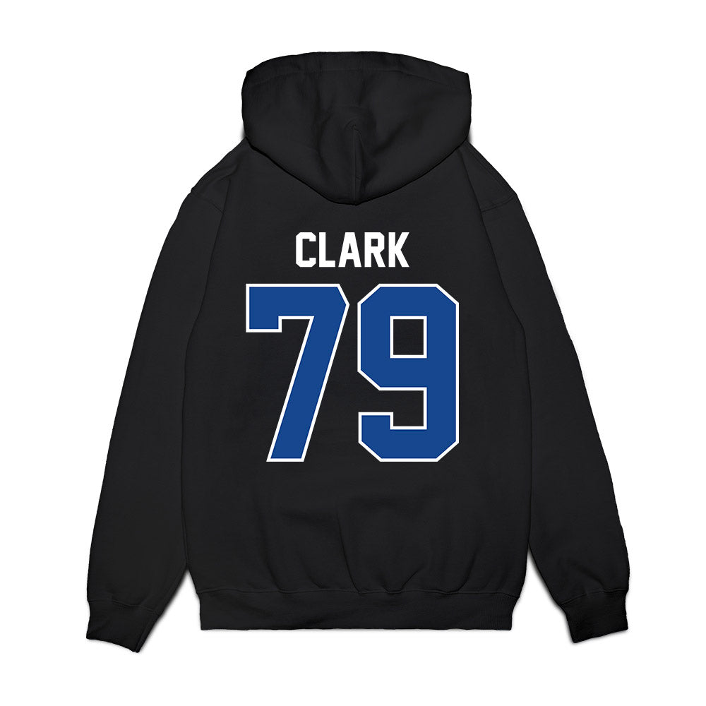 Kentucky - NCAA Football : Jayden Clark - Vintage Helmet Premium Hooded Sweatshirt-1