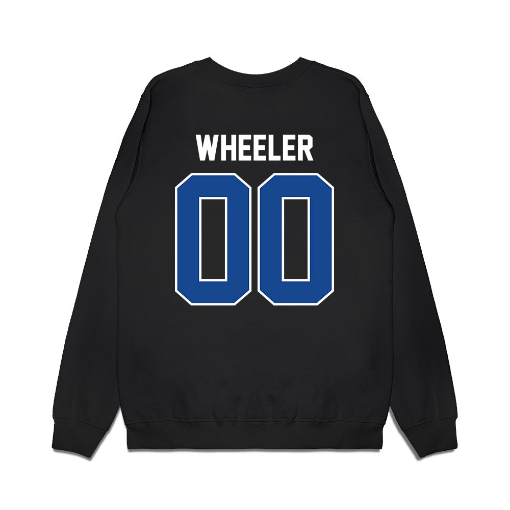 Kentucky - NCAA Football : Jack Wheeler - Vintage Helmet Premium Crewneck Sweatshirt-1