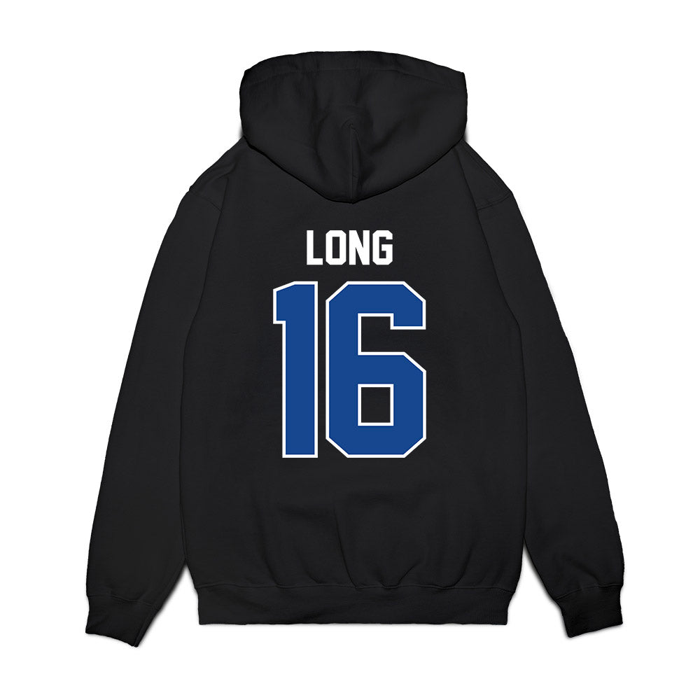 Kentucky - NCAA Football : JacQai Long - Vintage Helmet Premium Hooded Sweatshirt-1