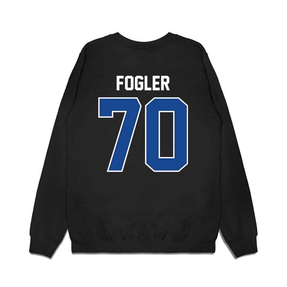 Kentucky - NCAA Football : Rob Fogler - Vintage Helmet Premium Crewneck Sweatshirt-1