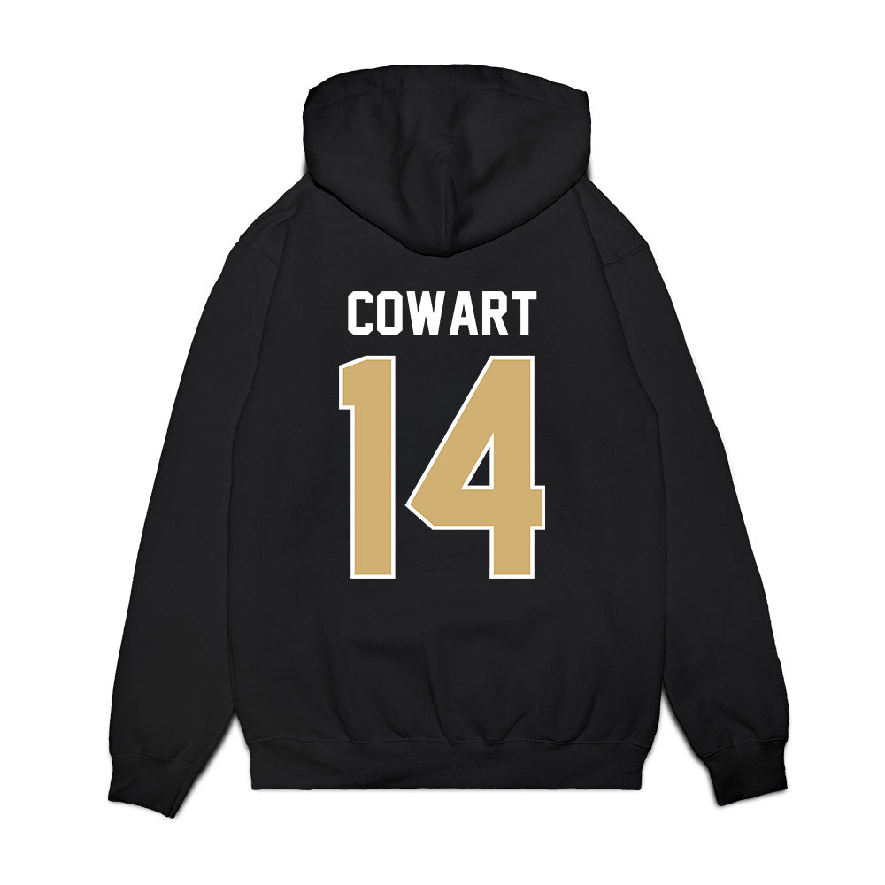 Vanderbilt - NCAA Football : Drew Cowart - Vintage Helmet Premium Hooded Sweatshirt-1