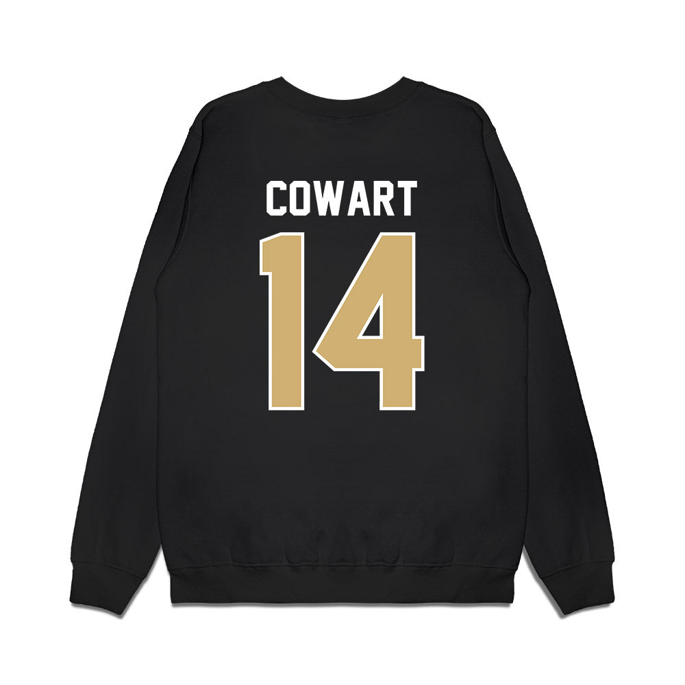 Vanderbilt - NCAA Football : Drew Cowart - Vintage Helmet Premium Crewneck Sweatshirt-1