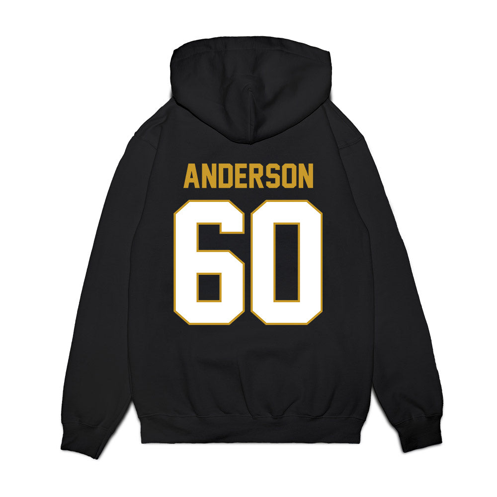Notre Dame - NCAA Football : Max Anderson - Vintage Helmet Premium Hooded Sweatshirt-1