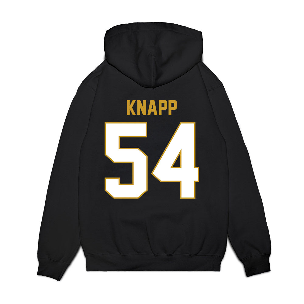 Notre Dame - NCAA Football : Anthonie Knapp - Vintage Helmet Premium Hooded Sweatshirt-1