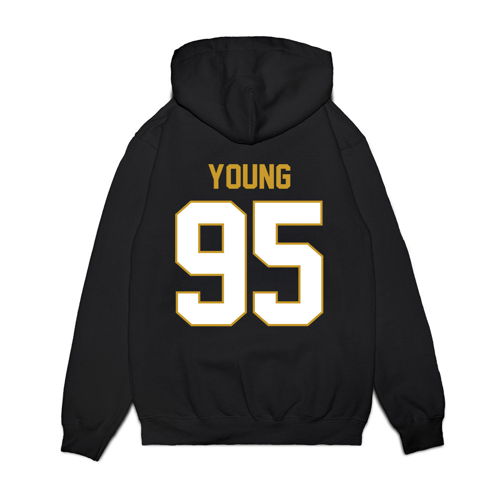 Notre Dame - NCAA Football : Bryce Young - Vintage Helmet Premium Hooded Sweatshirt-1