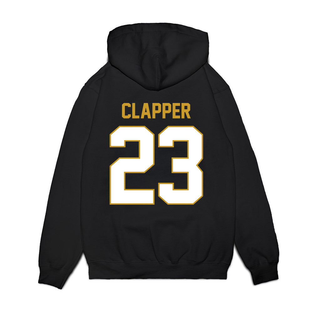 Notre Dame - NCAA Football : Jakobe Clapper - Vintage Helmet Premium Hooded Sweatshirt-1