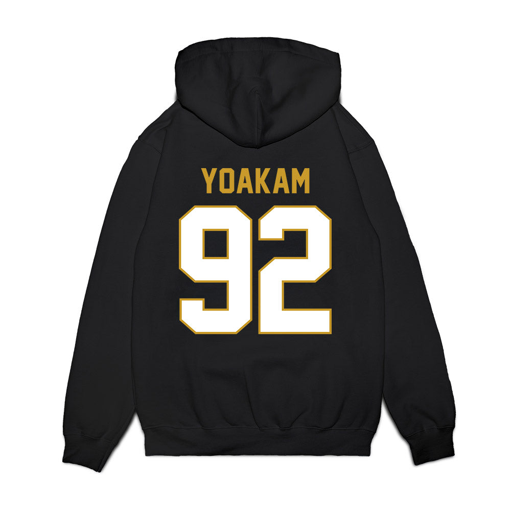 Notre Dame - NCAA Football : Zachary Yoakam - Vintage Helmet Premium Hooded Sweatshirt-1