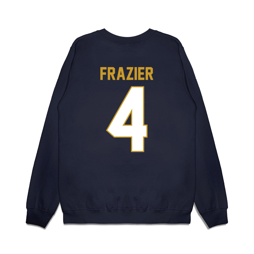 Notre Dame - NCAA Football : Bubba Frazier - Vintage Helmet Premium Crewneck Sweatshirt-1