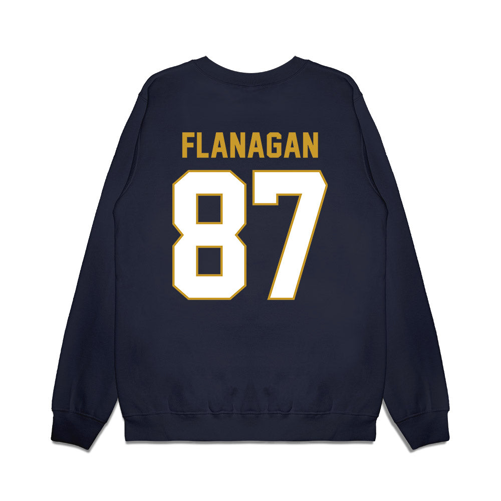 Notre Dame - NCAA Football : Cooper Flanagan - Vintage Helmet Premium Crewneck Sweatshirt-1