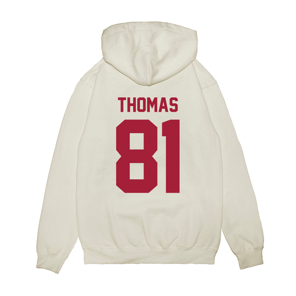 Arkansas - NCAA Football : Dai'Shaun Thomas - Vintage Helmet Premium Hooded Sweatshirt-1