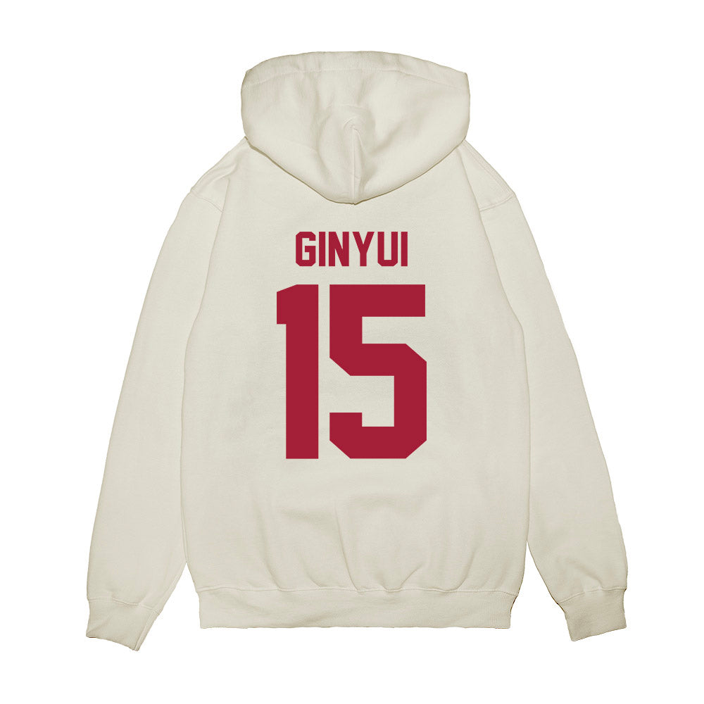 Arkansas - NCAA Football : Nsongbeh Ginyui - Vintage Helmet Premium Hooded Sweatshirt-1
