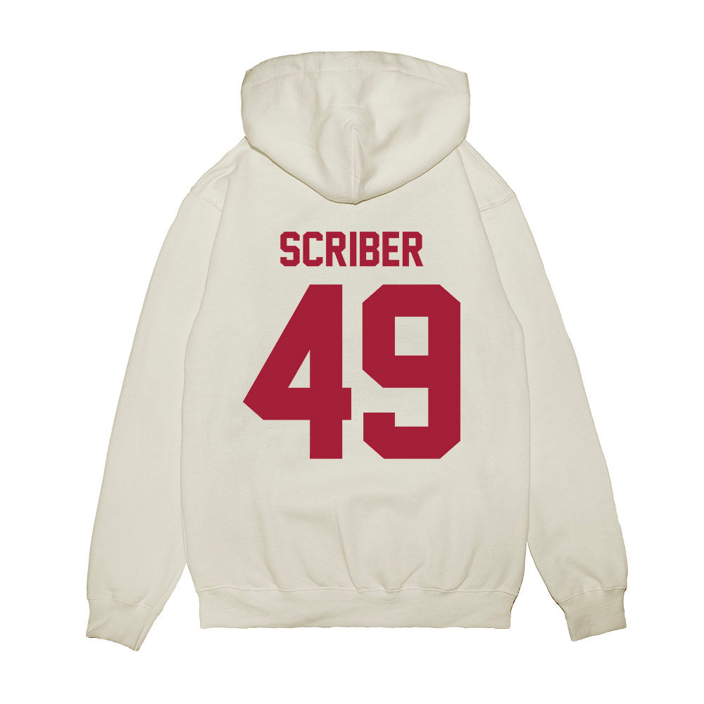 Arkansas - NCAA Football : Braxton Scriber - Vintage Helmet Premium Hooded Sweatshirt-1