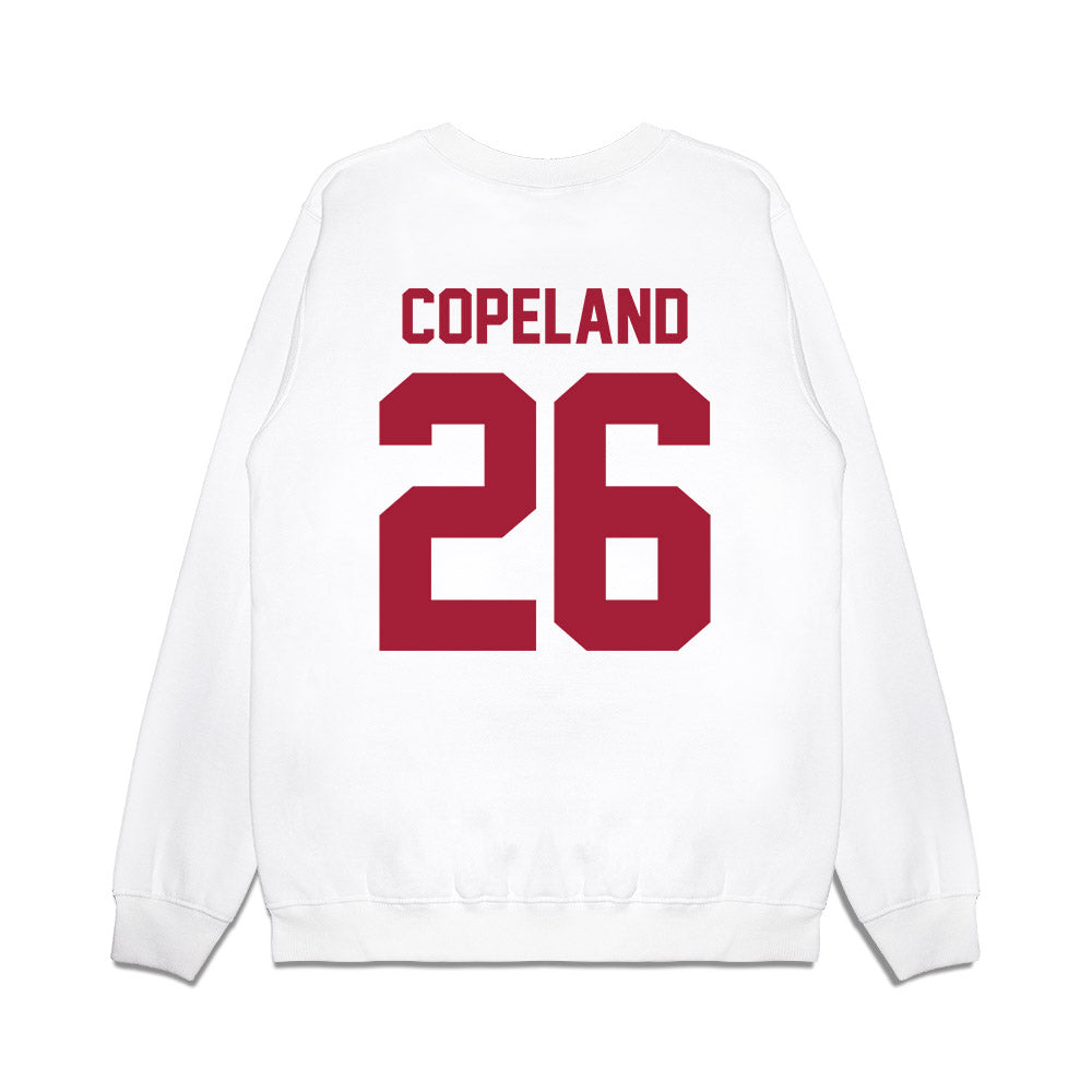 Arkansas - NCAA Football : Jalon Copeland - Vintage Helmet Premium Crewneck Sweatshirt-1