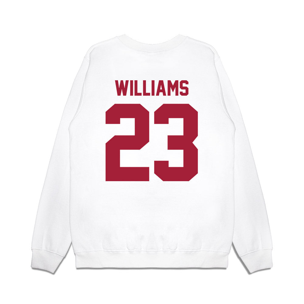 Arkansas - NCAA Football : Ian Williams - Vintage Helmet Premium Crewneck Sweatshirt-1