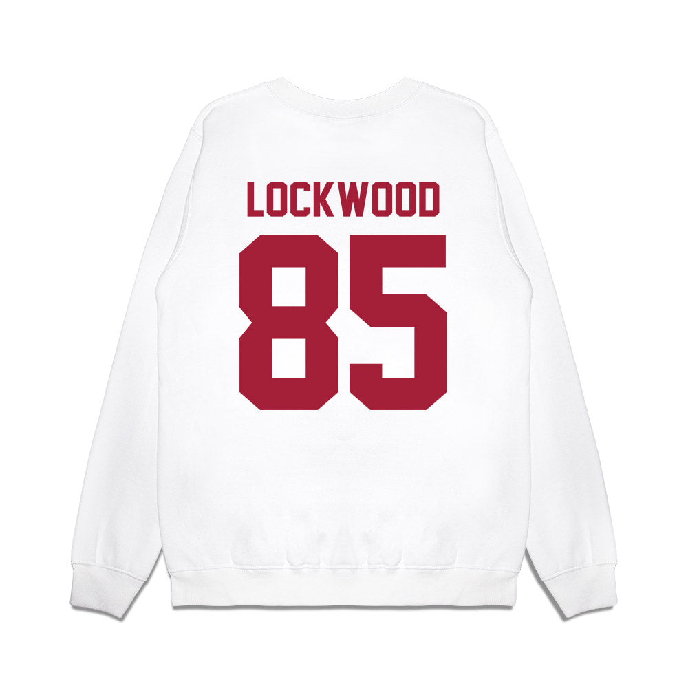 Arkansas - NCAA Football : Ty Lockwood - Vintage Helmet Premium Crewneck Sweatshirt-1