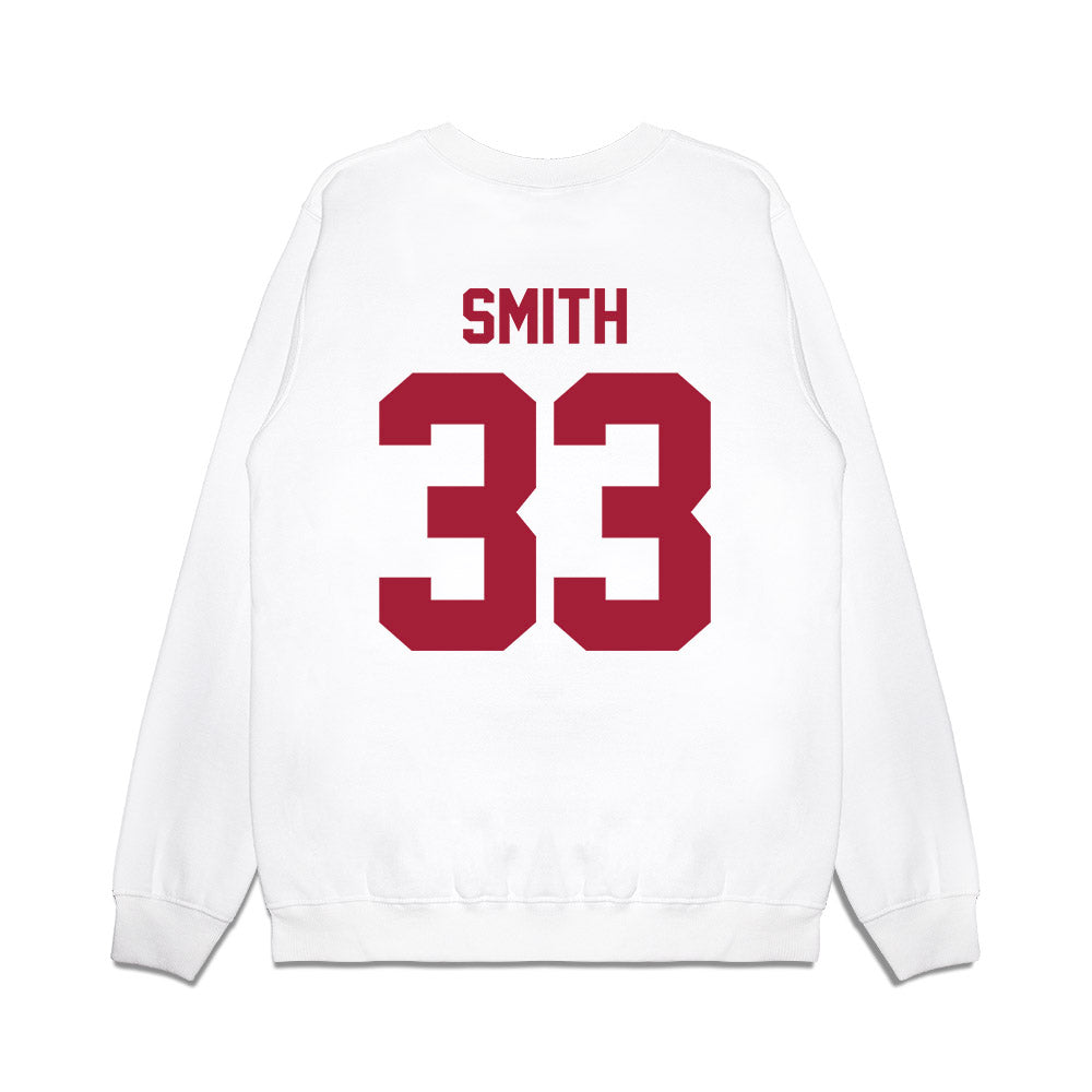 Arkansas - NCAA Football : Jakore Smith - Vintage Helmet Premium Crewneck Sweatshirt-1